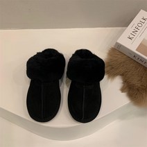 여성용 겨울신상 기모 슬리퍼 포근 편안한 블로퍼 털 슬리퍼