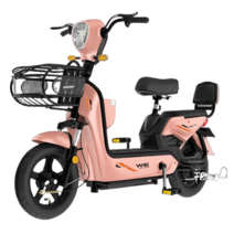 핑크 여성 전동 전기자전거 전동스쿠터 출퇴근, 로즈 골드