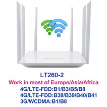 와이파이 증폭기 공유기 인터넷 YIZLOAO-LT260A 4G 라우터 1200Mbps 무선 CPE 게이트웨이 듀얼 밴드 2.4G/5GHz B5 B7 B20 B28 모바일 핫스팟 모, [01] LT260-2