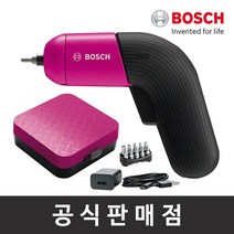 보쉬 IXO 6 COLOUR 3.6V 충전 스크류드라이버 핑크, 1세트