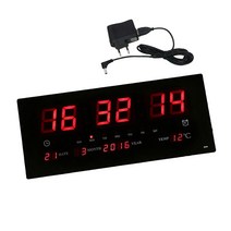 대형 LED 자리 알람 벽시계 24H 디스플레이 시간 백라이트 사무실 학교 가정 용품야간 모드 백라이트 LED 스크린 EU