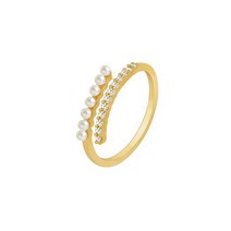 뱀반지 비취 가락지 해골 Luxury Zircon Rings for 여성 Golden Simulated Pea Open Ring Party Wedding Jewelry