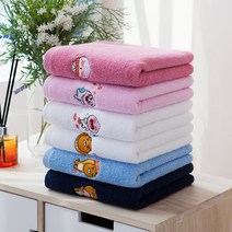 카카오프렌즈 플라워 세면타월 6매 세트 카카오수건, 라이언(화이트)6매