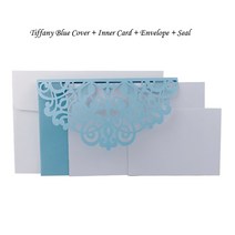 생일축하카드 팝업카드 메세지 세트 레이저 컷 결혼식 초대 카드 인사말 카, 21 One Set Tiffany