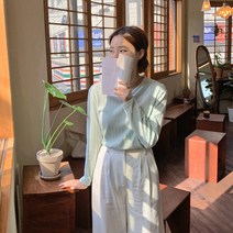 핫핑 타임머신V넥 긴팔티셔츠