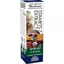 호스트 디펜스 유기농 버섯 Stamets 7 추출물 1 fl oz