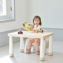 [비카] 스텝판 높이조절의자/이케아/식탁의자/유아/책상/아기의자, 선택:인조가죽 베이지, 상세 설명 참조