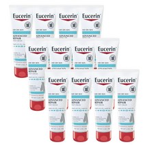 Eucerin 어드밴스트 리페어 풋 크림 3온스 3팩, 3.00 Ounce (Pack of 12)