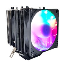 6 Heat Pipes Silent CPU Cooler 4Pin PWM 90mm Fan Intel i5 A 1700 2011 1150 1155 X7 [G00059408], 29-Black- Rainbow 2 Fa-59408