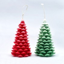 파인트리 크리스마스 나무 장식 1구 실리콘몰드 캔들 석고 diy 만들기, 파인트리 크리스마스장식 1구 몰드+팜왁스 1kg