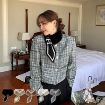 H포인트 니트 퍼 쁘띠 머플러 목도리 심플 스타일