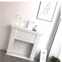 벽난로 콘솔장식장 앤틱 현관 갤러리장 클래식 장식장, 화이트 1M