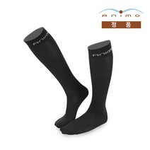 [ANIMO] TROPICAL SOCKS (성인 승마양말 정품), 38/40(250~270mm), 블랙