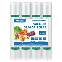 아라크리스 ALACRIS 진공 밀봉기 탈착식 커터가 5 인 1 자동 식품 세이버 7mm 밀봉 스트립 스트랩 이중 펌프 컴팩트하고 간편 보존용 세척 (실러 백 15개 포함), Vacuum Sealer Bags