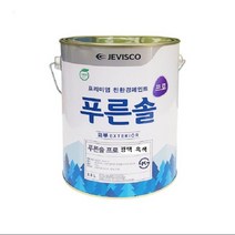 제비스코 페인트 푸른솔 광택 내부외부 흑색 4L 걸레받이