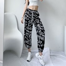 일상품격 여성 레터링 포인트 몸빼 밴딩 바지
