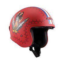 LS2 헬멧 오픈 페이스 스핏파이어, Primer Red, XX-Large
