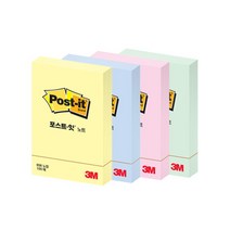 [홈앤스쿨] 3M 포스트잇 파스텔 노트 점착메모지/포스트잇, 06. 656 노랑