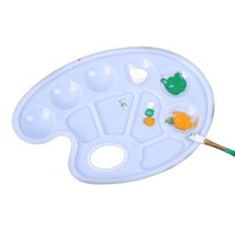 재료 미술놀이 휴대용파레트 물감 초보자용 전문가 손가락 빠레트, 단품, 단품