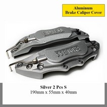 호환용 캘리퍼커버 브레이크 디스크 차량 튜닝 커버 알루미늄 캘리퍼 앞 뒤 바퀴 개조 자동차 마쓰다 CX-4 CX-5 CX-8 ATENZA MX-5 RF Mazda3 2 개, 12.Sliver 2 Pcs S