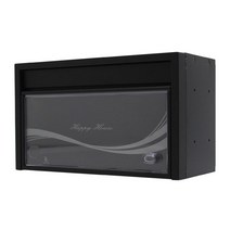 에이치컴퍼니 블랙 우편함 물결 우체통 다세대 빌라 편지함 보관함