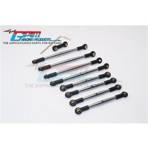 트랙사스서밋 GPM 합금 완료 타이로드-TRAXXAS 116 MINI E-REVO/MINI SUMMIT RC 업그레이드 용 9PCS, [02] 라이트 그레이