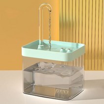 매우 조용한 고양이 물 분수 필터 스마트 자동 애완견 자동급수기 및 소진 방지 펌프 15l 재순환, 없음, PET material+220V EU Plug