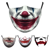 할로윈 마스크 못생긴 조커 재미 이상한 3D 마스크, KZ291+2 필터