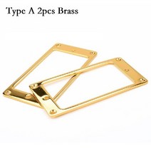 픽시 자전거 프레임 세트 셋 골드 기타 픽업 링 험버커 프레임 황동 1 쌍 LP 현악기 부품 액세서리, 02 Type A 2pcs Gold