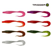 라팔라 트리거엑스 바이퍼테일 광어 다운샷 웜 쉐드 트리거X, PP (UV)