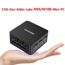 SZ BOX 데스크탑 게이밍 PC 인텔 12 세대 알더 레이크 N95 N100 미니 윈도우 11 LPDDR5 12GB DDR4 16, 02 N100 12GB 512GB_04 EU
