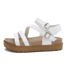 밸크로 통굽 샌들 (3.5cm) 힐리