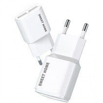충전기 스윗홈 USB 듀얼포트 2.1A 가정용 케이블 미포함 2포트