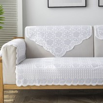 여름쇼파커버 패드 레이스 등받이 깔개 덮개 미끄럼방지, 직사각형 130x180cm, E