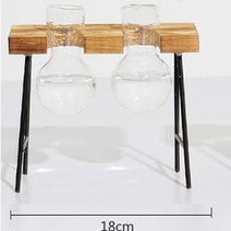 테라리움 수경 식물 투명 꽃병 나무 프레임 장식 유리 탁상 분재, [05] SKU5
