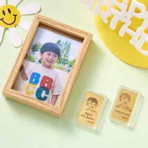 [사진각인] 24K순금 1.88g 미니골드바 생일 기념일 돌반지 100일 백일 손자 돌잔치 선물