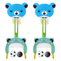 순풍맘 어린이 곰돌이 농구 축구 골대 스포츠 장난감, 2개