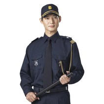 KSK-25 남성 추동 경비복 곤색 상의 근무복 가을 겨울 회사 잠바 자켓 근무복 유니폼 일육, 상의-곤색, KSK-25(동)-3XL(110)