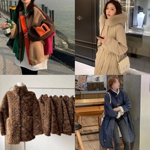 무드무드 택1 겨울헤비아우터 패딩 무스탕 퍼아우터 밍크 덕다운 폭스퍼