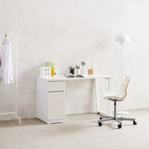 1200 공부테이블 원앤투 자녀방꾸미기 1인용 멀티 사무용 스터디 중고등 철재 철제 학생 데스크 책상 서랍세트, 1200책상+수납장