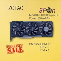 호환 채굴용 zotac geforce nvidia rtx2060super 8g rtx2070 2070super 8g 2080 rtx2080super 8g 2080ti 11g