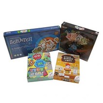 다즐 언플러그드 코딩게임 달달한코딩 중학년 발전 4종세트 로보샵+스택버거+캐치더캣+코드스타 코딩교육완구