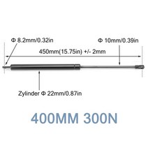트렁크스프링 300mm-600mm 300N 자동차 후드 보닛 가스 스트럿츠 트렁크 테일 게이트 충격 리프트 지지 바, 01 400mm