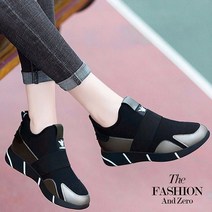 여성 패션 캐주얼 운동화 가을 블랙 스니커즈 편안한 운동 신발