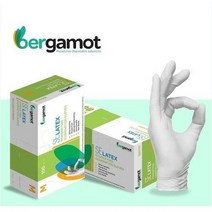 베르가못 라텍스 의료용 글러브 일회용 장갑 100매/1박스, XS