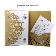 생일축하카드 팝업카드 메세지 세트1장 세트 블루 화이트 레이저 컷 결혼, 09 Cover And Inner Card