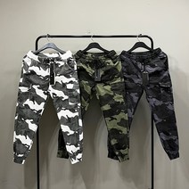 맨스토리[S-2XL] Do남자 워싱 밀리터리 카고 스판 조거 밴딩팬츠
