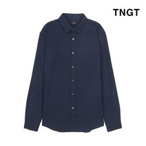 TNGT 95 사이즈 네이비 단색 면 캐주얼셔츠