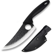 핸드메이드 고기칼 주방 중식도 정육칼 다용도 캠핑 나이프5.5 고기 cleaver 부엌 요리사 칼 위조 스테인레스 스틸 boning 사냥 칼 물고기 과일 야채 조각 정육점 칼, 덮개가 있는 칼