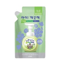 아이깨끗해 핸드워시 리필(달콤한청포도/200ml/라이온코리아), 단품, 단품